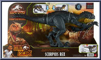 Scorpios Rex from Jurassic World - Camp Cretaceous - Dino Escape - Slash 'n Battle manufactured by Mattel [Front]