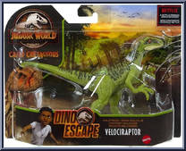 Velociraptor (Green) from Jurassic World - Camp Cretaceous - Dino Escape - Wild Pack manufactured by Mattel [Front]