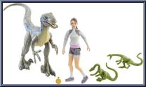 Yasmina Yaz & Velociraptor from Jurassic World - Camp Cretaceous - Dino Escape - Jurassic Campers manufactured by Mattel [Loose]