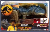 Allosaurus from Jurassic World - Chaos Theory - Super Colossal manufactured by Mattel [Front]