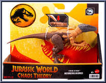 Herrerasaurus from Jurassic World - Chaos Theory - Strike Attack manufactured by Mattel [Front]
