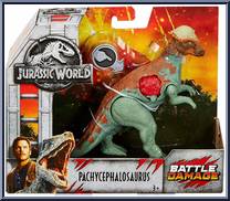 Pachycephalosaurus from Jurassic World - Dino Rivals - Battle Damage manufactured by Mattel [Front]