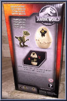Tyrannosaurus Rex from Jurassic World - Dino Rivals - Hatch 'N Play manufactured by Mattel [Back]