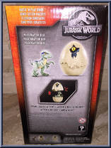 Velociraptor Blue from Jurassic World - Dino Rivals - Hatch 'N Play manufactured by Mattel [Back]