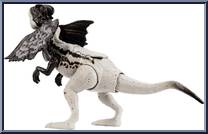 Dilophosaurus (Grey) from Jurassic World - Dino Tracker - Strike Attack manufactured by Mattel [Loose]
