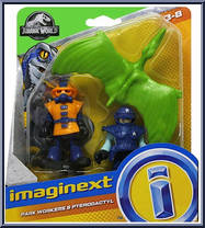 Park Workers & Pterodactyl Action Figure