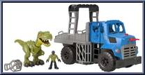 Dominion Break Out Dino Hauler Vehicle & T. Rex Dinosaur from Jurassic World - Imaginext - Basic Series manufactured by Fisher-Price [Loose]