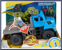 Dominion Break Out Dino Hauler Vehicle & T. Rex Dinosaur from Jurassic World - Imaginext - Basic Series manufactured by Fisher-Price [Front]