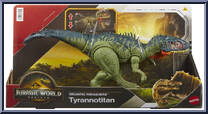 Tyrannotitan from Jurassic World - Rebirth - Gigantic Thrashers manufactured by Mattel [Front]