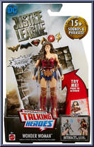 Wonder Woman from Justice League (Movie) - Talking Heroes manufactured by Mattel [Front]