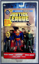 Black Canary / Superman / Green Arrow from Justice League Unlimited - 3-Packs manufactured by Mattel [Front]