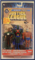 Green Lantern (John Stewart) / Martian Manhunter / Orion from Justice League Unlimited - 3-Packs manufactured by Mattel [Front]