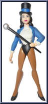Zatanna from Justice League Unlimited - DC Super Heroes - Purple Cards manufactured by Mattel [Loose]