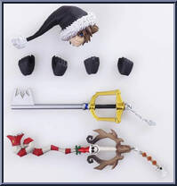Sora (Christmas Town Ver.) from Kingdom Hearts - Kingdom Hearts II - Bring Arts manufactured by Square Enix [Loose]