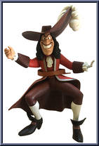 Riku with Captain Hook from Kingdom Hearts - Series 1 manufactured by Squaresoft [Loose]
