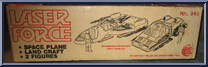 Space Plane And Land Craft (Silver / Red) from Laser Force - Basic Series manufactured by Gay Toys [Back]