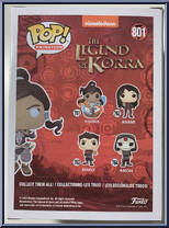 Korra from Legend of Korra - Pop! Vinyl Figures manufactured by Funko [Back]