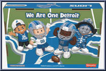 Detroit Lions from Little People Collector - NFL manufactured by Fisher-Price [Back]