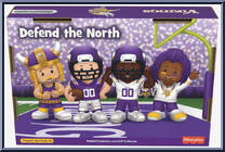 Minnesota Vikings from Little People Collector - NFL manufactured by Fisher-Price [Back]