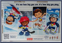 Team USA (Winter 2022) from Little People Collector - Olympics manufactured by Fisher-Price [Back]