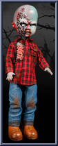 Plaid Shirt Zombie from Living Dead Dolls - Dawn of the Dead manufactured by Mezco [Loose]