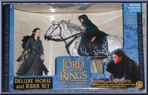 Arwen & Asfaloth (Blue Box Reissue) from Lord of the Rings - Fellowship of the Ring - Deluxe Horse & Riders manufactured by Toy Biz [Front]