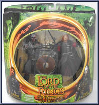 Boromir vs Lurtz from Lord of the Rings - Fellowship of the Ring - Multi-Packs manufactured by Toy Biz [Front]