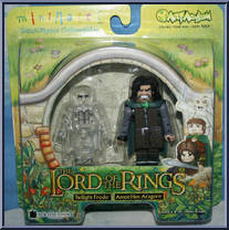 Twilight Frodo / Amon Hen Aragorn from Lord of the Rings - Minimates - Wave 2 manufactured by Diamond Select [Front]