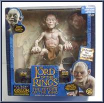 Gollum (Electronic Talking) from Lord of the Rings - Return of the King - Large Electronic Figures manufactured by Toy Biz [Front]