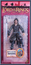 Aragorn (Battle Action) from Lord of the Rings - Trilogy - Two Towers - Series 5 manufactured by Toy Biz [Front]