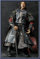 Aragorn (Super Poseable, Electronic Base) (Pelennor Fields) from Lord of the Rings - Trilogy - Return of the King - Series 4 manufactured by Toy Biz [Loose]