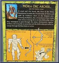 Moria Orc Archer (Evil Goblin Armor) from Lord of the Rings - Trilogy - Fellowship of the Ring - Series 3 manufactured by Toy Biz [Back]