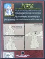 Saruman the White (Staff Raising Action & Eye of Sauron Palantir) from Lord of the Rings - Trilogy - Two Towers - Series 1 manufactured by Toy Biz [Back]