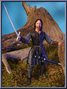 Aragorn (Helm's Deep) from Lord of the Rings - Two Towers - Series 3 manufactured by Toy Biz [Loose]