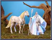 Gandalf the White & Shadowfax from Lord of the Rings - Two Towers - Deluxe Horse & Riders manufactured by Toy Biz [Loose]