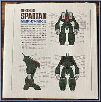 Destroid Spartan MBR-07-MK II from Macross - Basic Series manufactured by Takatoku Toys [Back]