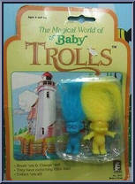 Trolls (Blue Hair / Yellow Hair) from Magical World of Trolls - Baby - Yellow Cards manufactured by Creata [Front]