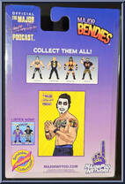 Danhausen from Major Wrestling Figure Podcast - Major Bendies - Series 2 manufactured by Unknown [Back]