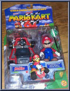 Mario (with Green Shell Missile) from Mario Kart 64 - Basic Series manufactured by Toy Biz [Front]