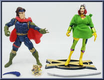 Gambit & Rogue (Age of Apocalypse) from Marvel - Famous Couples manufactured by Toy Biz [Loose]
