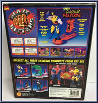 Slashing Wolverine from Marvel - Heavy Hitters manufactured by Toy Biz [Back]