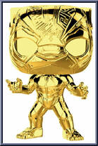 Black Panther (Gold Chrome) from Marvel - Marvel Stud10s Pop! manufactured by Funko [Loose]