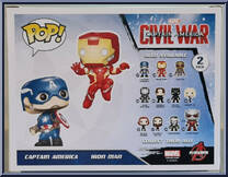 Captain America / Iron Man from Marvel - Pop! Sets manufactured by Funko [Back]