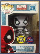 Deadpool (Black / White) (Glows in the Dark) from Marvel - Marvel Universe Pop! manufactured by Funko [Front]