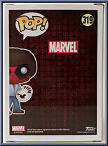Deadpool (as Bob Ross) from Marvel - Marvel Universe Pop! manufactured by Funko [Back]