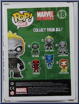 Ghost Rider (Metallic) from Marvel - Marvel Universe Pop! manufactured by Funko [Back]
