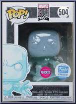 Iceman (Flocked) (1st Appearance) from Marvel - 80 Years Pop! manufactured by Funko [Front]