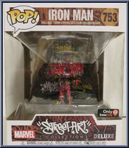 Iron Man (Street Art) (Deluxe) from Marvel - Street Art Pop! manufactured by Funko [Front]