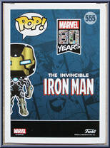 Iron Man (Model 39) (Glows in the Dark) from Marvel - 80 Years Pop! manufactured by Funko [Back]