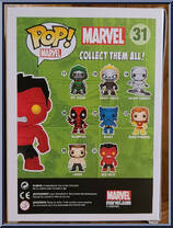 Red Hulk from Marvel - Marvel Universe Pop! manufactured by Funko [Back]